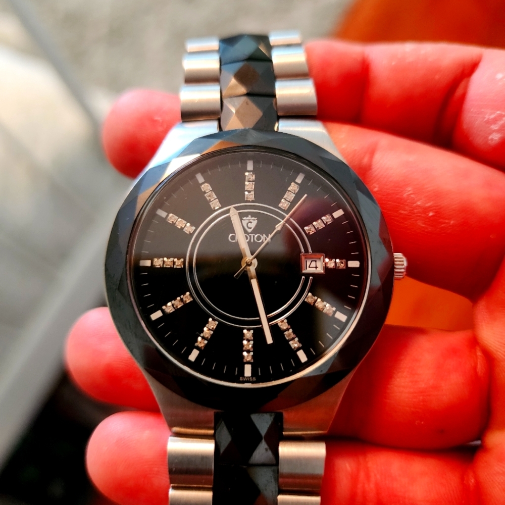 Croton Diamond swiss quartz watch